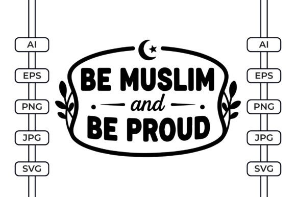 Be Muslim and Be Proud Faith Typography Review