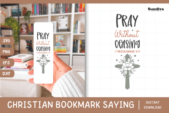Christian Bookmark Saying SVG 15: Faith-Filled Embroidery for Real Projects