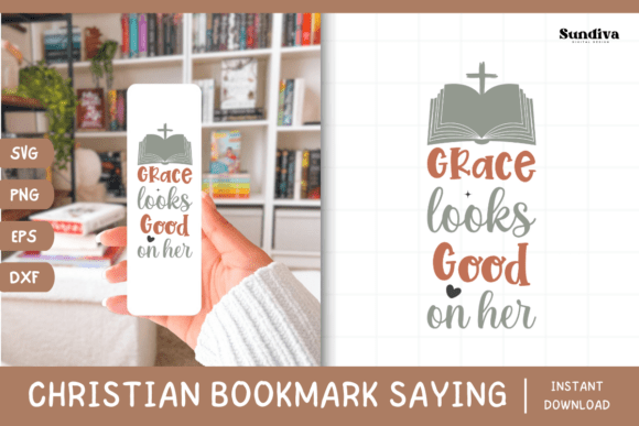 Christian Bookmark Saying SVG 23 for Real Embroidery Projects