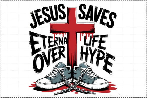 Jesus Saves T-Shirt Design: A Bold Statement for Real Embroidery Projects