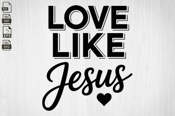 Love Like Jesus Embroidery Design for Real Projects