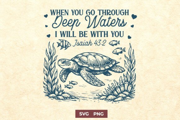 When You Go Through Deep Waters SVG PNG Review for Real Projects
